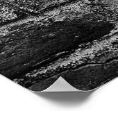 Poster partie horizontale du mur peint en brique noire, b (Coin)