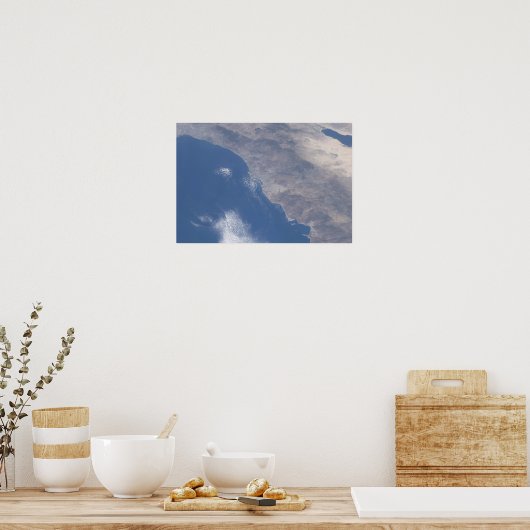 Poster Partie sud de la Californie vue depuis l'espace (Cuisine)