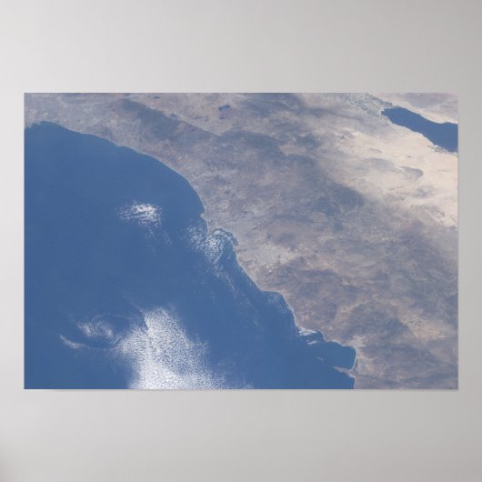 Poster Partie sud de la Californie vue depuis l'espace (Devant)