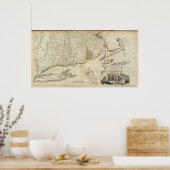 Poster Partie sud des provinces de Massachusetts Bay (Cuisine)