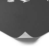 Poster Parties scintillant à goutte d'argent avec ballons (Coin)