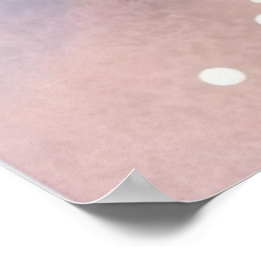 Poster *~* Parties scintillant AP60 Plage de sable de mer (Coin)