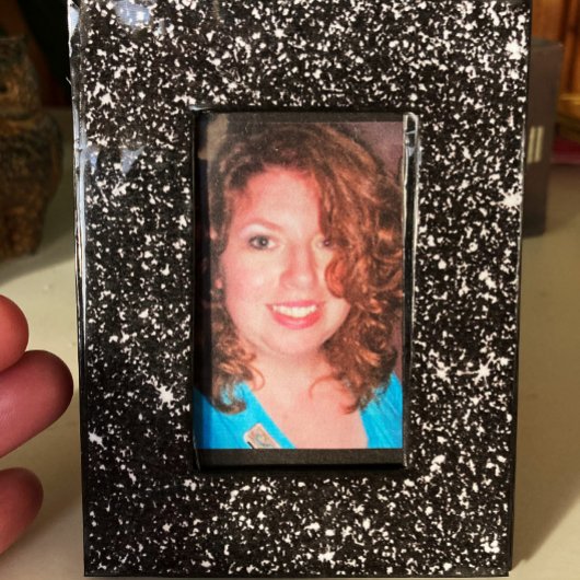 Poster Parties scintillant Black Faux Selfie Frame Motif 