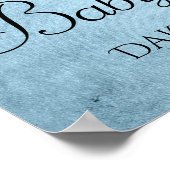 Poster Parties scintillant Bleue Glace | Glam Sparkle Dou (Coin)