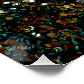 Poster Parties scintillant comète et étoiles (Coin)