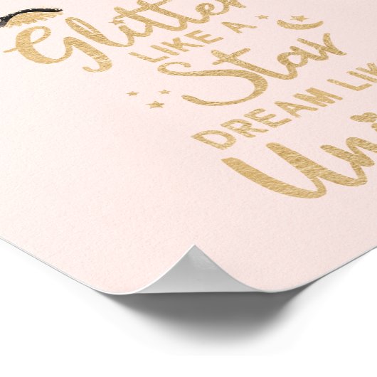 Poster Parties scintillant comme un rêve étoilé comme une (Coin)