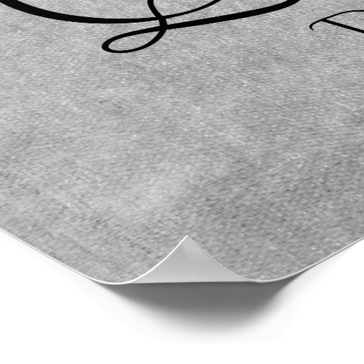 Poster Parties scintillant d'argent en dépôt | Brillant D (Coin)