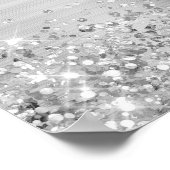 Poster Parties scintillant d'argent et Foil 15e anniversa (Coin)