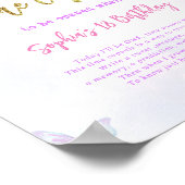 Poster Parties scintillant de la bactérie papillon Annive (Coin)