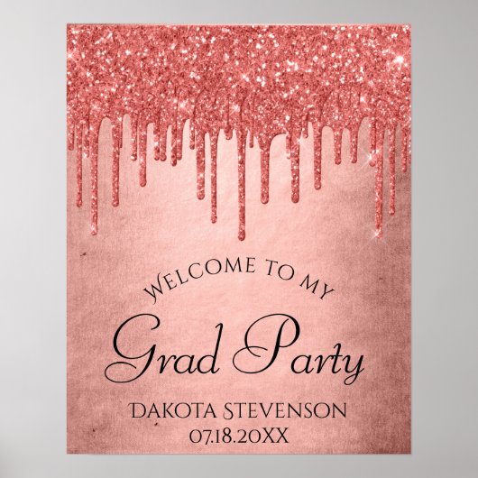 Poster Parties scintillant de la broche à goutte | Terra  (Devant)