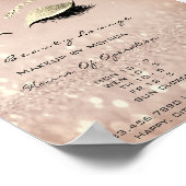 Poster Parties scintillant de maquillage Lashes Salon de  (Coin)