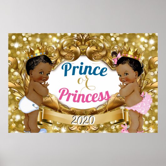 Poster Parties scintillant des princes ou princes africai (Devant)