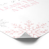 Poster Parties scintillant d'hiver Onederland One is Swee (Coin)