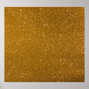 Poster Parties scintillant d'or