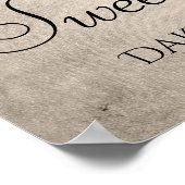 Poster Parties scintillant d'or à couler | Champagne Swee (Coin)