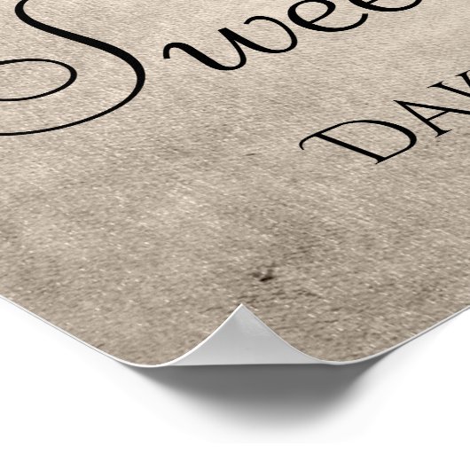 Poster Parties scintillant d'or à couler | Champagne Swee (Coin)