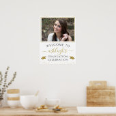 Poster Parties scintillant d'or de la fête de célébration (Cuisine)