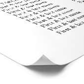 Poster Parties scintillant d'or & Marine Agate Mariage Si (Coin)