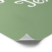 Poster Parties scintillant d'or Sage personnalisée Annive (Coin)