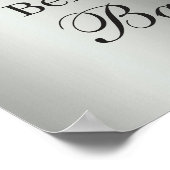 Poster Parties scintillant Driver Argent Pieds Baby showe (Coin)