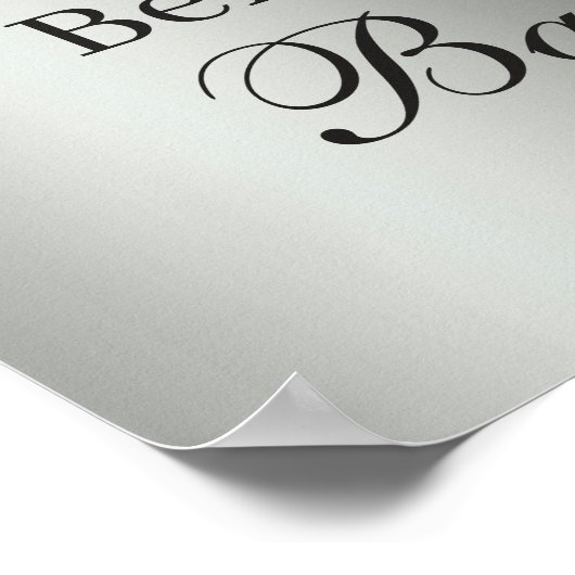 Poster Parties scintillant Driver Argent Pieds Baby showe (Coin)