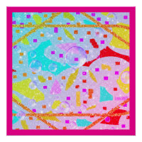 PARTIES SCINTILLANT ET BULLES DESIGN PASTELS ART