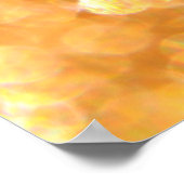 Poster Parties scintillant lumière dorée (Coin)