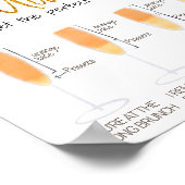 Poster Parties scintillant Mimosa Bar Bridal brunch Signa (Coin)