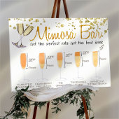 Poster Parties scintillant Mimosa Bar Bridal brunch Signa