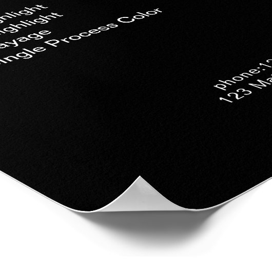 Poster Parties scintillant moderne en argent noir PreisLi (Coin)