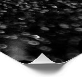 Poster Parties scintillant noir brillant (Coin)