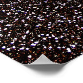 Poster Parties scintillant noire (Coin)