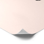 Poster Parties scintillant or & Blush Pink Sweet 16 Poste (Coin)