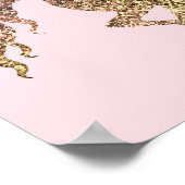 Poster Parties scintillant Or tendance Éparkle Unicorn Pe (Coin)