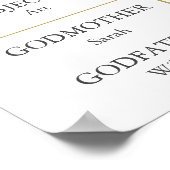 Poster Parties scintillant Première communion Fun Facts S (Coin)