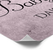 Poster Parties scintillant rose fille | Douche Shimmer Ma (Coin)