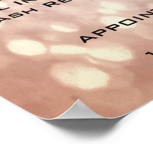 Poster Parties scintillant Rose Gold Maquillage Eyes List (Coin)