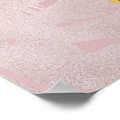 Poster Parties scintillant rose lèvres et Rose Gold Tropi (Coin)