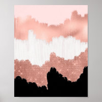 Parties scintillant rose or Rose moderne fille bro