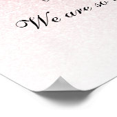 Poster Parties scintillant rose pâle Douce 16 Accueil per (Coin)