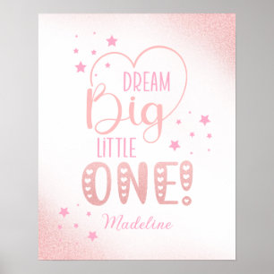 Poster Parties scintillant rose Starry Dream Big Little O