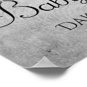 Poster Parties scintillant Sivler de séchage | Douche en  (Coin)