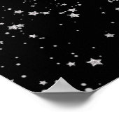 Poster Parties scintillant Stars2 - Noir argenté (Coin)