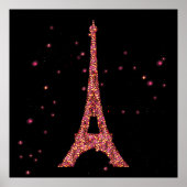 Poster Parties scintillant Tour Eiffel (Devant)