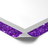 Poster Parties scintillant violet Sweet sixteen étincelan (Coin)