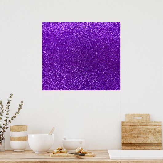 Poster Parties scintillant violette de l'indigo (Cuisine)