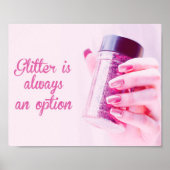 Poster Parties scintillant vous fait briller, clou salon (Devant)