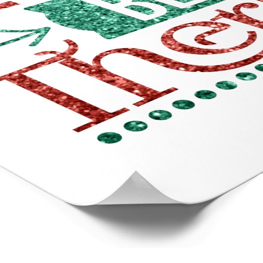 Poster Parties scintillant Walking est le meilleur devis  (Coin)