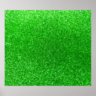 Poster Parties scintillantes de vert de chaux