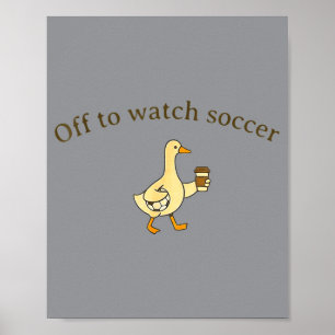 Poster Partir pour regarder le football
